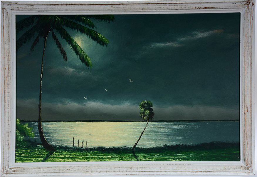 Florida Highwayman. Moonlight Behind Palm Tree. (1 of 1)