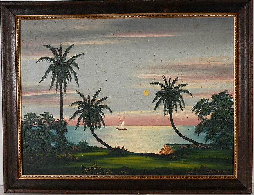 Clarence H. Alderman, b. 1902. Seascape. (1 of 3)