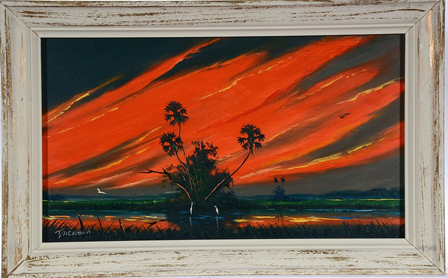 T. Newton. Flaming Red Sky. (1 of 2)