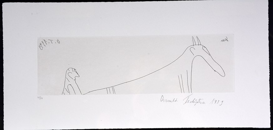 Oswald Tschirtner. Bull Limited Edition Etching. (1 of 2)