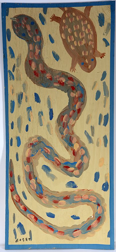 Mose Tolliver. Snake With Turtle. (1 of 1)