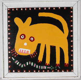 Richard Burnside Blue Cat Apr 28 18 Slotin Folk Art In Ga Richard Burnside Blue Cat Apr 28 18 Slotin Folk Art In Ga