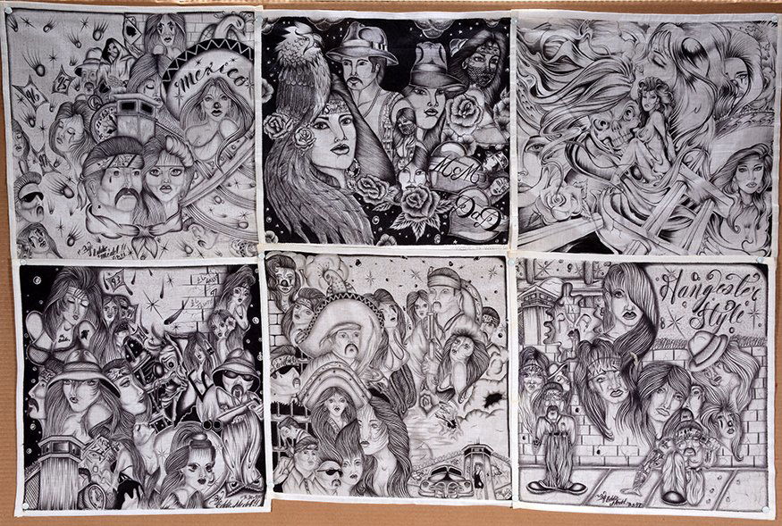 Texas Chicano Prisoners. 6 Panos. (1 of 3)