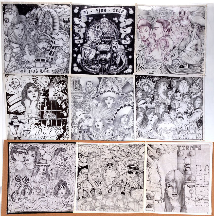 Texas Chicano Prisoners. 9 Panos (1 of 4)