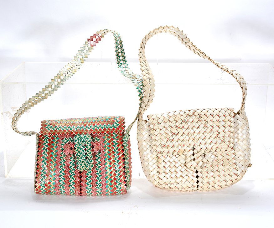 Prison Artists. Two Large Cigarette Pack Purses. (1 of 1)