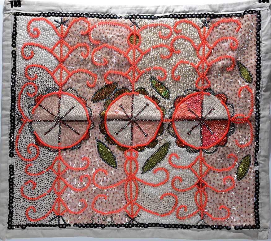 TOLS - Haitian. Geometric Pattern Voodoo Flag. (1 of 1)