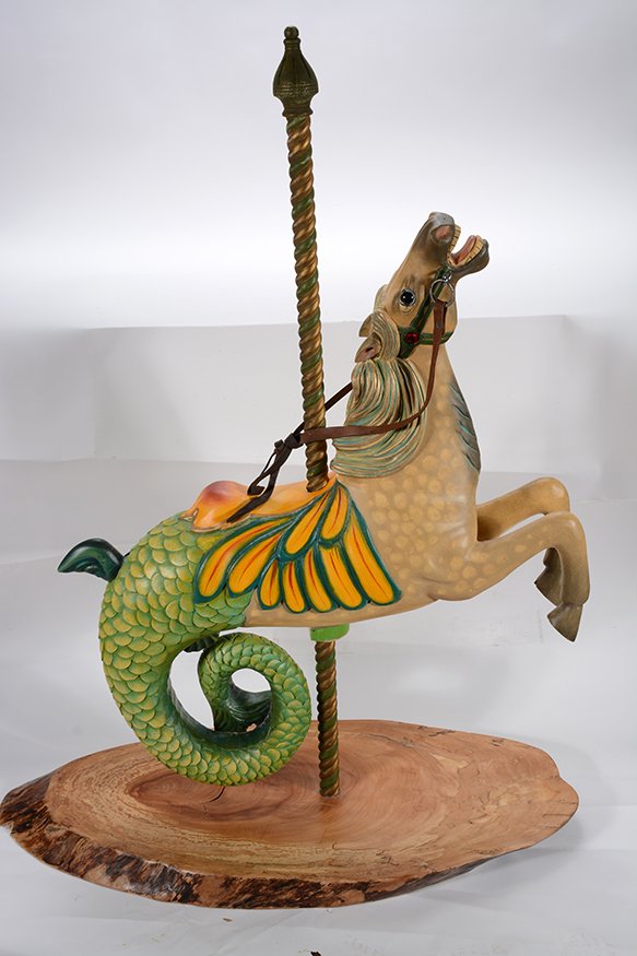 Merry-Go-Round Figure. Fantasy Sea Horse. (1 of 4)