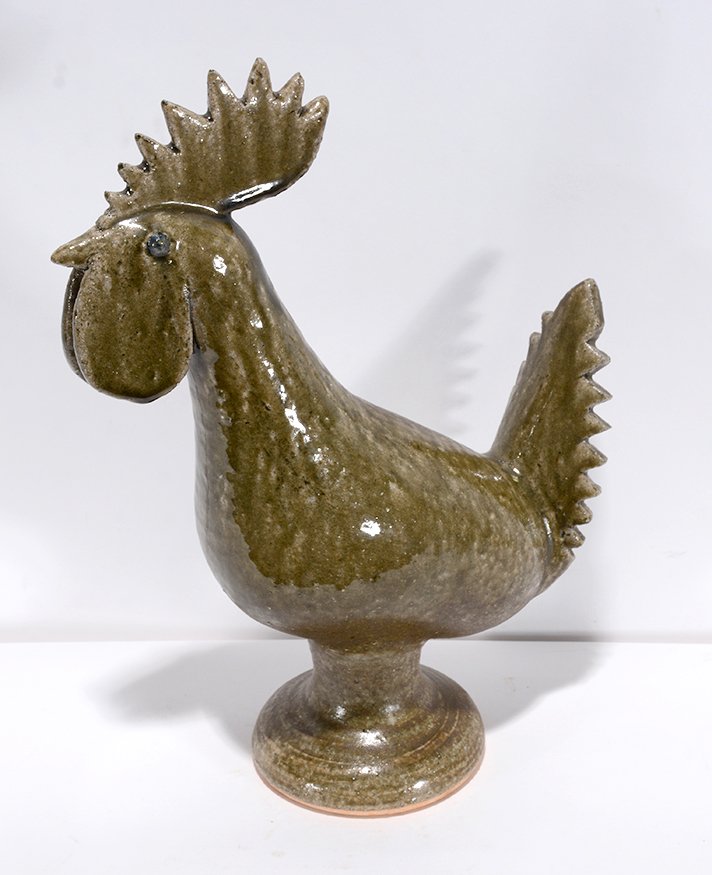 Edwin Meaders. Early Ash Green Rooster. (1 of 3)