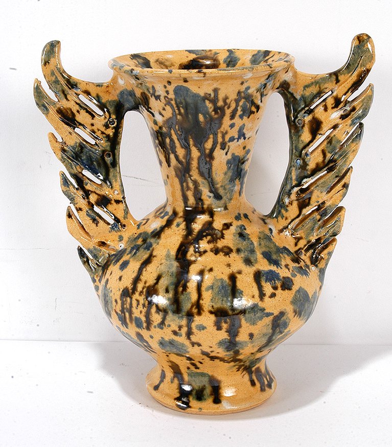Billy Ray Hussey. Winged Vase. (1 of 3)