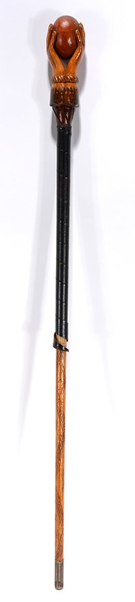 Marriage Cane Two Hands With Wedding Rings Holding An (1 of 4)