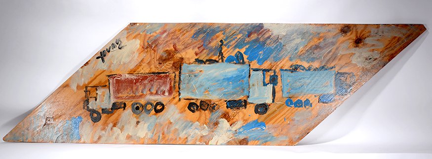 Purvis Young. Three Trucks. (1 of 1)