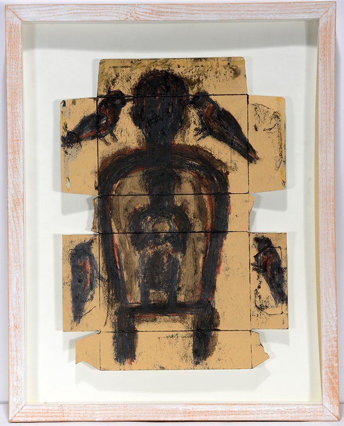 Michel Nedjar. Figure With Four Birds. (1 of 1)