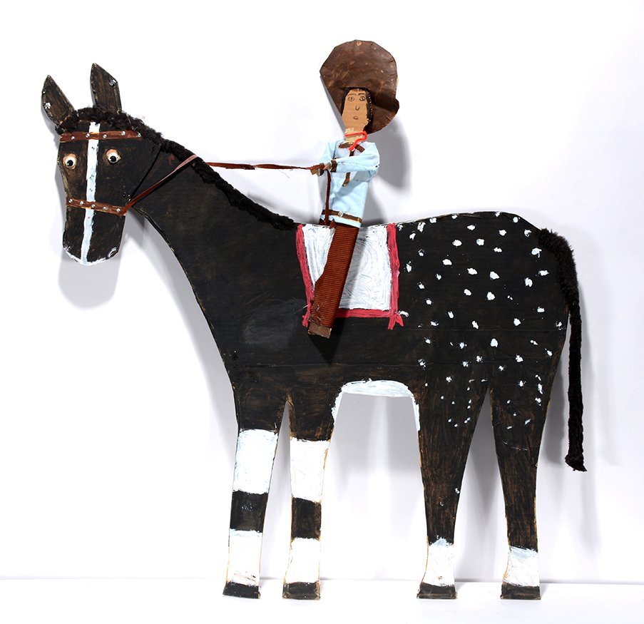 Mamie Deschillie. Cowboy On Horseback. (1 of 1)