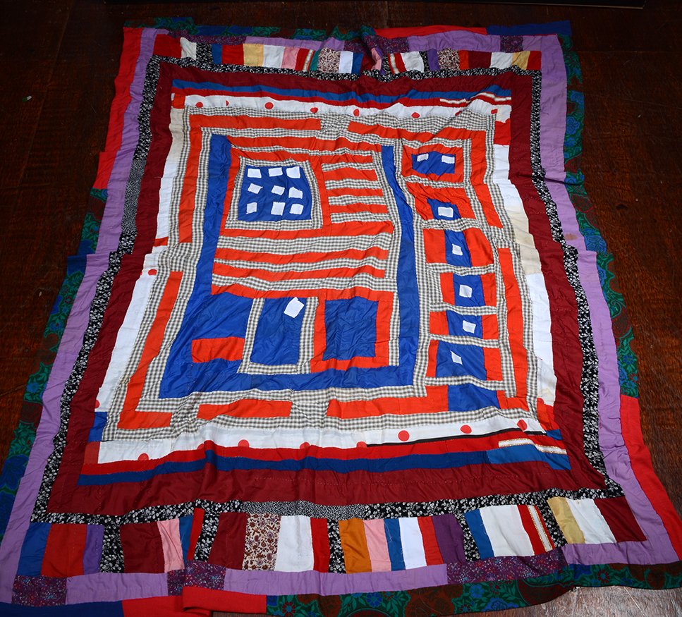 Gees Bend Collaboration American Flag Quilt. (1 of 2)