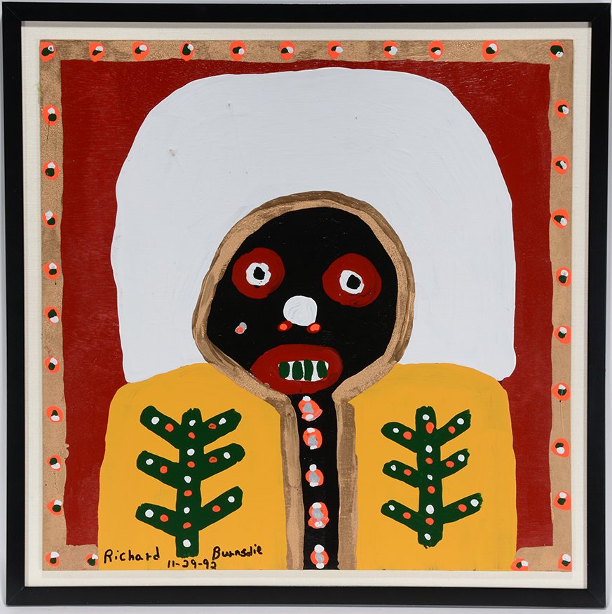 Richard Burnside. King On Red Background. (1 of 1)