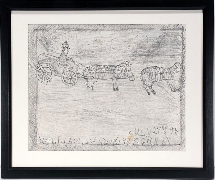 William Hawkins. Man On Wagon With Horses. (1 of 1)