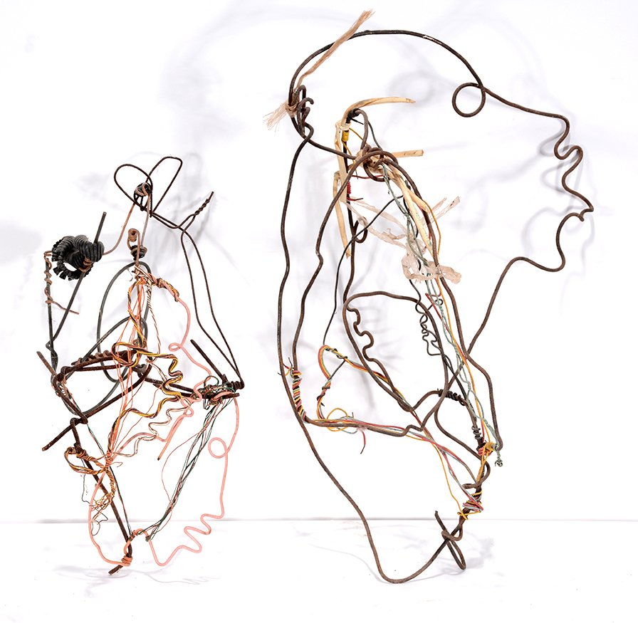 Lonnie Holley. Pair Of Wire Sculptures. (1 of 1)