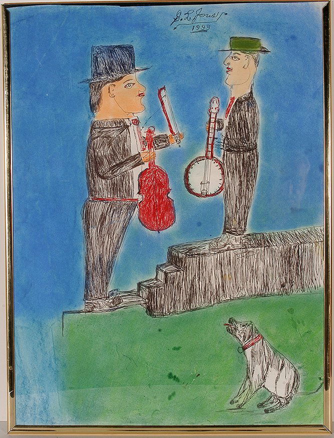 S.L. Jones. Fiddle And Banjo Players. (1 of 1)