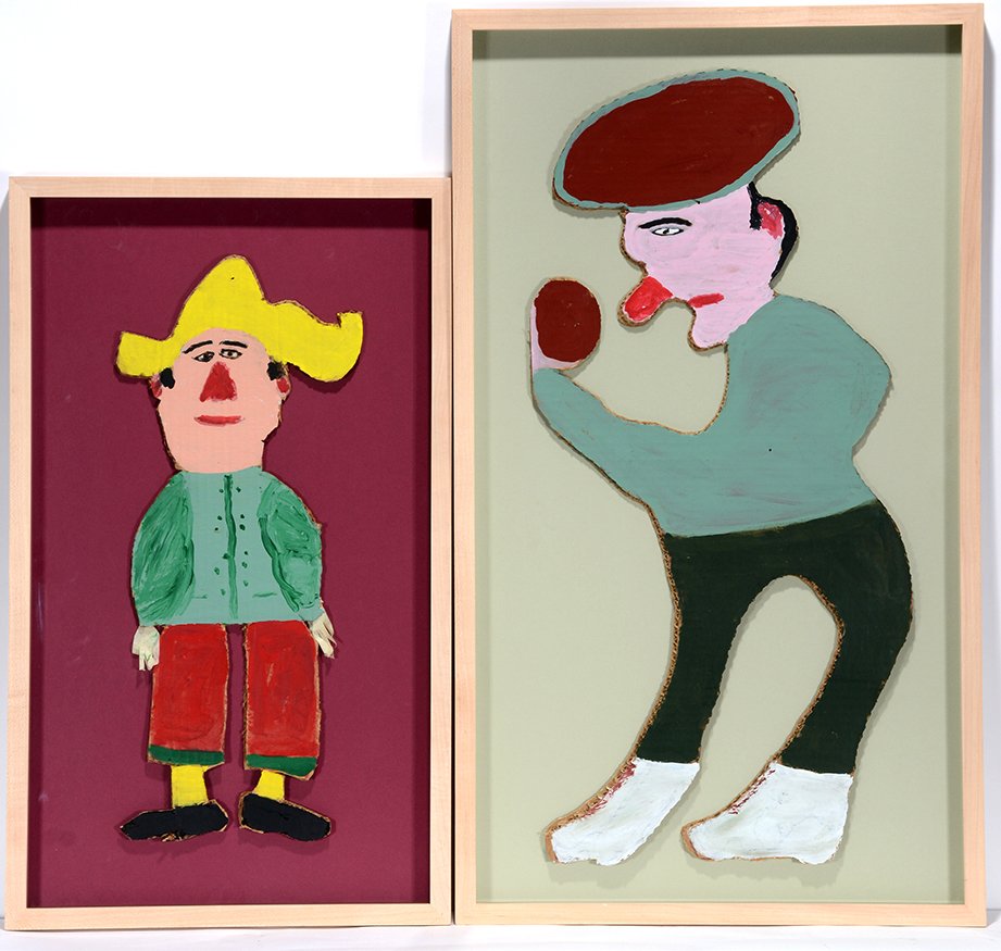 Morris Okun (1903-1995). Two Cut Out Figures. (1 of 6)