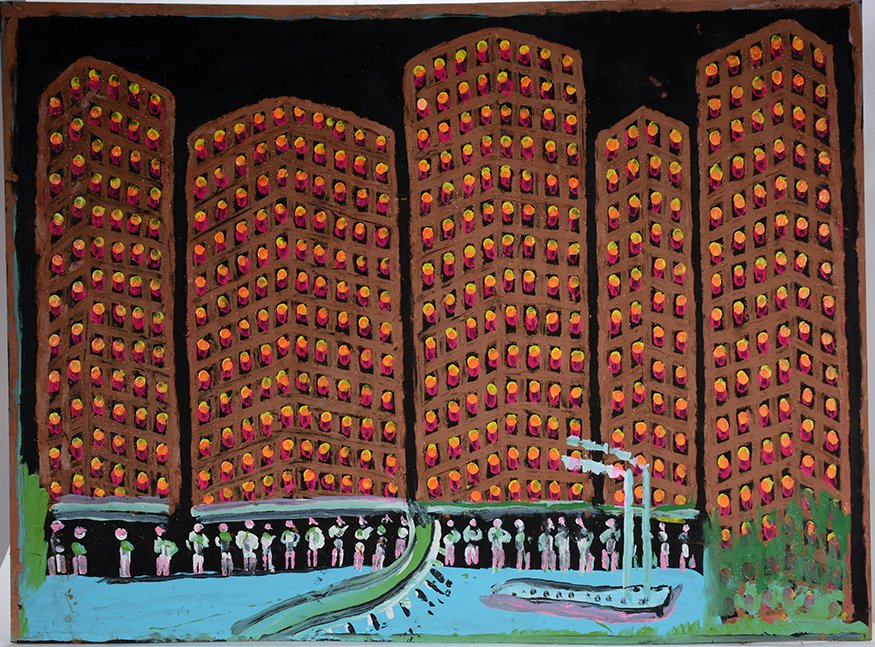 Jimmy Lee Sudduth. New York City River Front. (1 of 1)