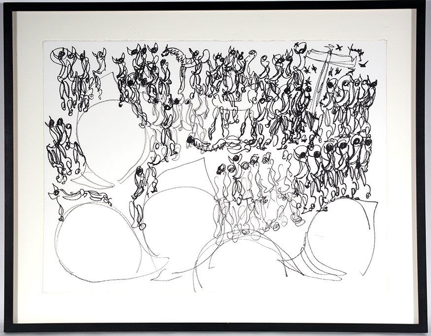 Purvis Young. People Scape Series #1. (1 of 1)