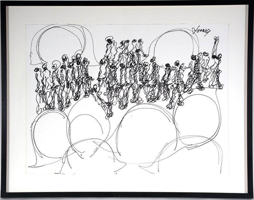 Purvis Young. People Scape Series, #2 (1 of 1)