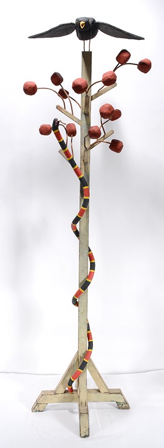 Tom Steck. King Snake And Crow On Apple Tree. (1 of 2)