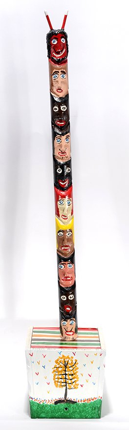 Ronald Cooper. Ten Head Totem. (1 of 1)