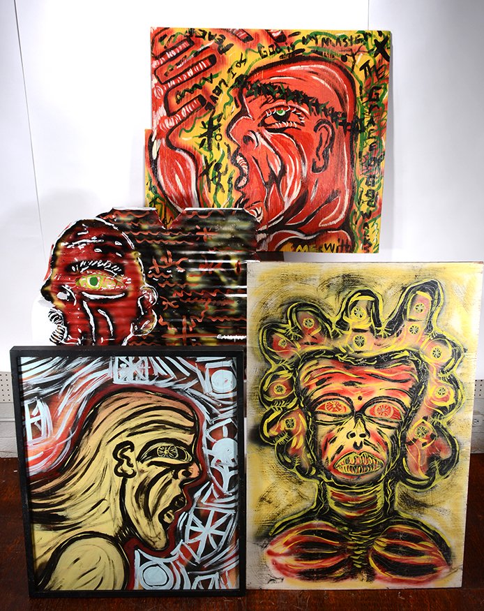 Calvin Livingston. Group Of Four Large Examples. (1 of 1)