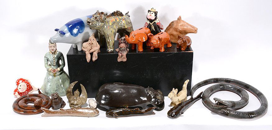 Mixed Artists. 18 Ceramic Animals. (1 of 3)