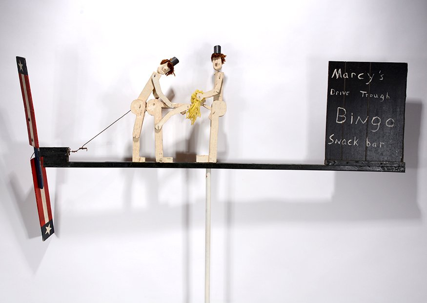 Joe McFall. Marcy’s Drive Through Bingo Whirligig. (1 of 2)