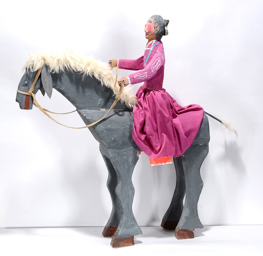 Delbert Buck. Navajo Woman On Horseback. (1 of 2)