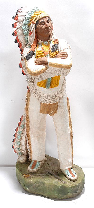 Universal Statuary.  Indian Chief, #752. (1 of 2)