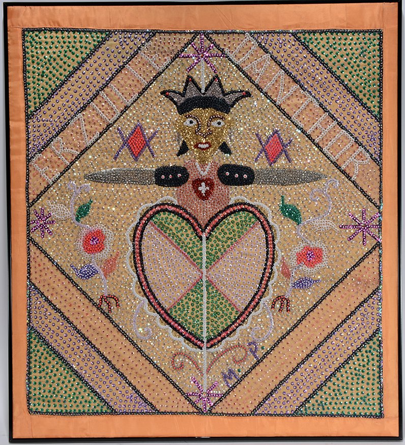 M.P.  Erzulie Danthor.  Haitian Voodoo Flag. (1 of 1)