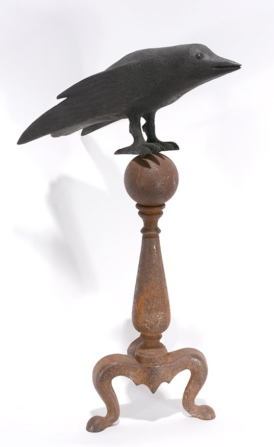 Ron Rodriguez (attrib).  Crow On Andiron. (1 of 3)