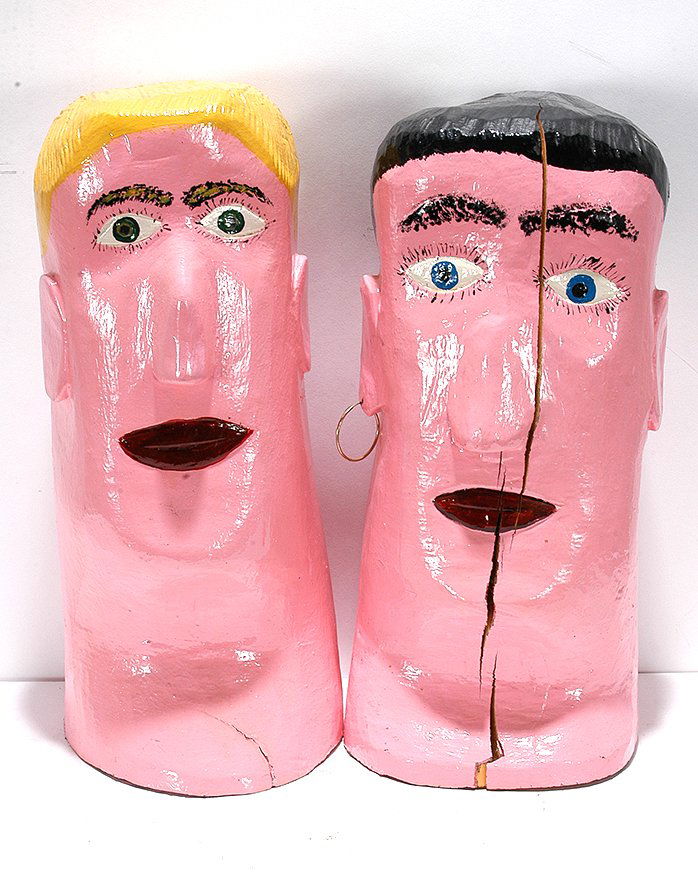 W.B.Pair Of Pink Heads. (1 of 1)