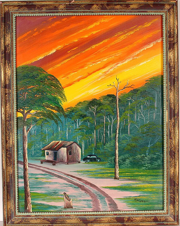 Mary Ann Carroll - Highwaymen. Shack With Antique Auto. (1 of 1)