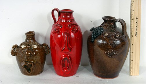 King, Owens & Mannis Pottery Trio