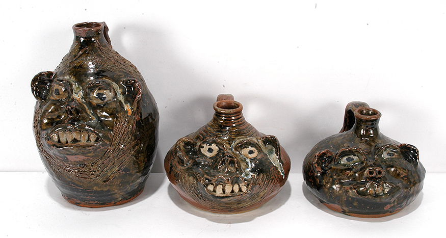 Marie Rogers. Three Buggy Jugs. (1 of 2)