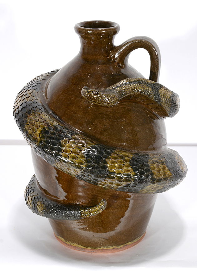 Michael & Melvin Crocker. Southern Rattlesnake Jug. (1 of 3)