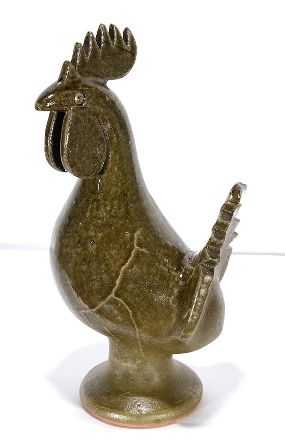 Edwin Meaders. Green Rooster. (1 of 5)