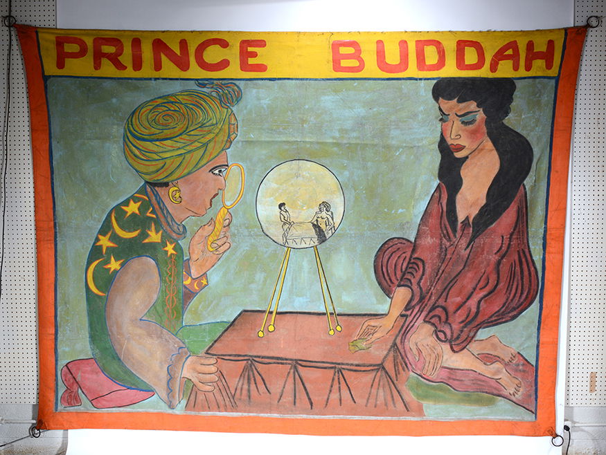 Circus Freakshow Banner. Prince Buddah. (1 of 6)