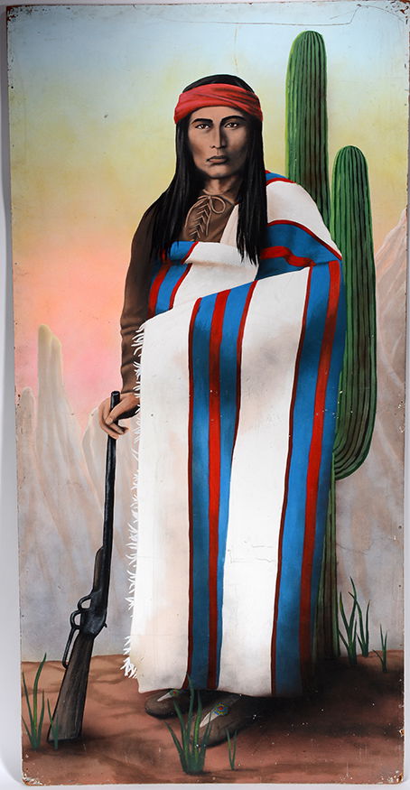 Old Western Carnival Side Show Sign. Navajo Warrior. (1 of 1)