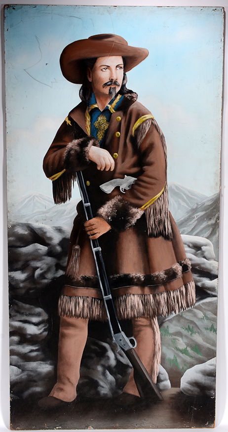 Old Western Carnival Side Show Sign. Buffalo Bill (1 of 3)