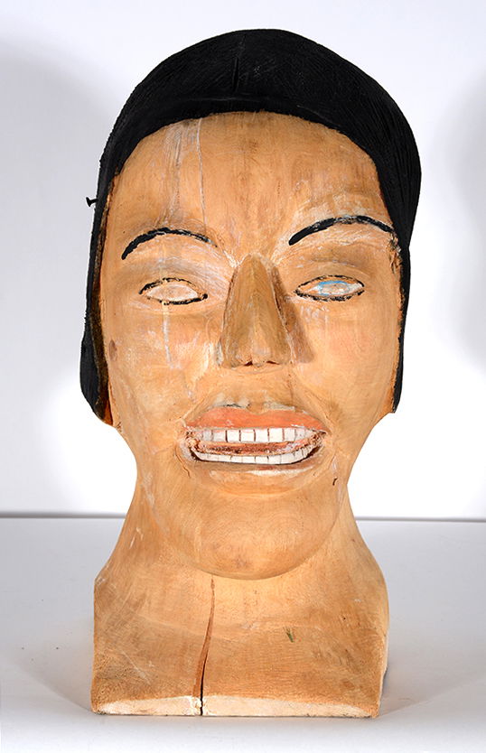 S.L. Jones. Woman’s Bust In Natural Wood (1 of 7)