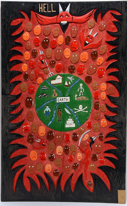 Leroy Almon. Hel Wood-Relief Plaque. (1 of 4)