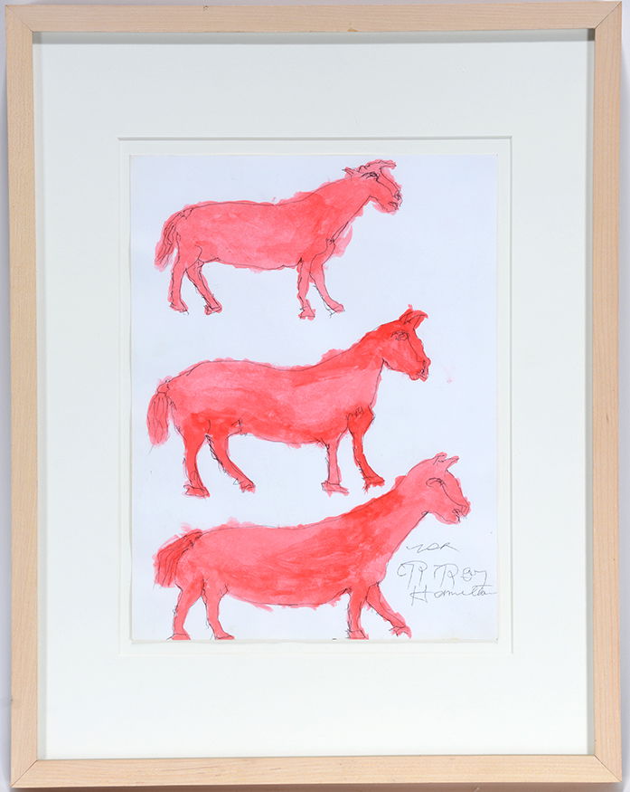 Ray Hamilton. Three Red Horses. (1 of 2)
