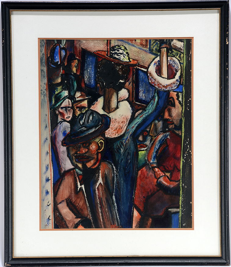 Simon Ross. New York Subway Scene. (1 of 3)