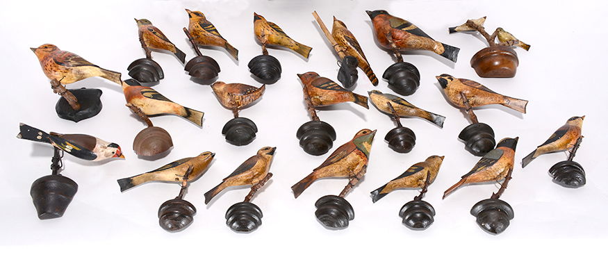 Anonymous Carved Flock Of Birds. (1 of 1)