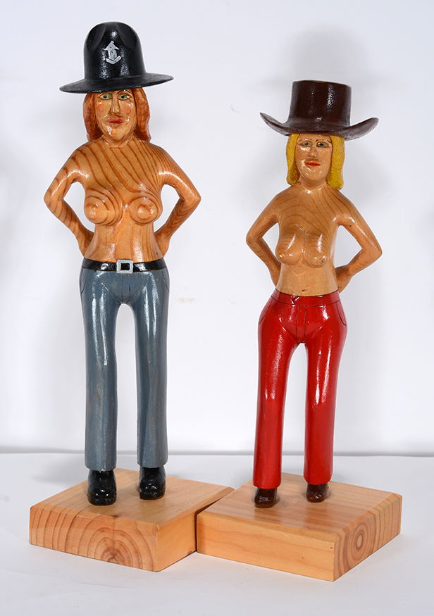 Howard Ivester. Topless Sheriff and Cowgirl. (1 of 3)